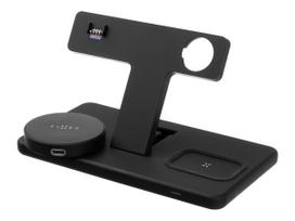 belaidis pakrovejas - Fixed | MagPowerstation 3-in-1 wireless charging stand with MagSafe mount support | FIXMPOS-BK | Black - 9 nuotrauka