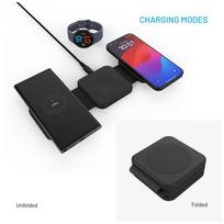 wireless magsafe charger - Fixed | Wireless Foldable Charger 3in1 Flex for Samsung | FIXFLE-SA-BK | Black - 4 nuotrauka