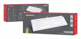 klaviatura zaidimams - Genesis Thor 404 | Mechanical Gaming Keyboard | Wired | US | White | USB | Gateron Yellow Pro | NKG-2299 - 2 nuotrauka