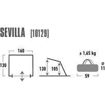 senukai palapines - High Peak Sevilla 10129, mėlyna/pilka - 2 nuotrauka