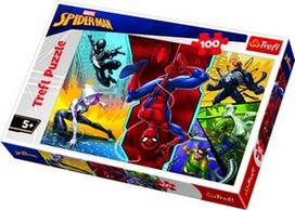 dalis man - Dėlionė Trefl Marvel Spiderman 16347, 100 dalių - 1 nuotrauka