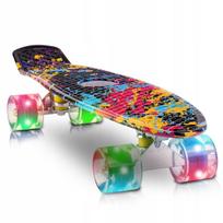 riedlentes - Malplay Vaikiška riedlentė 56 cm su LED ratais - 2 nuotrauka