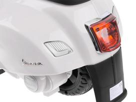 motociklai vaikams - Jokomisiada VESPA motoroleris su akumuliatoriumi PA0238, baltas (White) - 3 nuotrauka