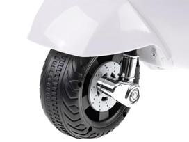motociklai vaikams - Jokomisiada VESPA motoroleris su akumuliatoriumi PA0238, baltas (White) - 8 nuotrauka