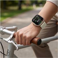 huawei watch 3 - Tech-Protect watch strap Nylon Huawei Watch Fit 3/4/4 Pro/5/5 Pro, Balta (Starlight) - 4 nuotrauka