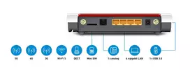 5g router - Fritz! 6850, 5G - 6 nuotrauka