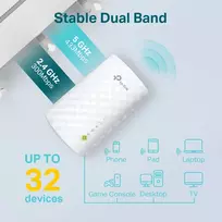 tinklo marsrutizatorius -  TP-LINK RANGE-EXTENDER AC750 WALL-PLUG (RE220) - 3 nuotrauka