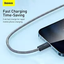 usb lightning laidas baseus - Baseus CALD000516 Gray - 6 nuotrauka