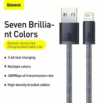 usb lightning laidas baseus - Baseus CALD000516 Gray - 8 nuotrauka