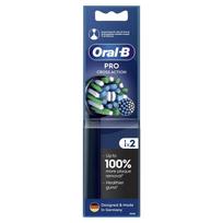 dantu sepetelio antgaliai oral b - Oral-B EB50-2 Cross Action Pro, juoda (Black), 2 vnt. - 2 nuotrauka