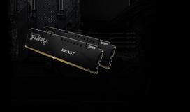 64 ddr5 ram - Kingston FURY Beast Juodas (Black) 128GB (2x64GB) 5600MHz DDR5 CL40 DIMM - 4 nuotrauka