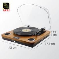 patefonas - Akai ATT-11BTN Ruda (Brown) - 5 nuotrauka
