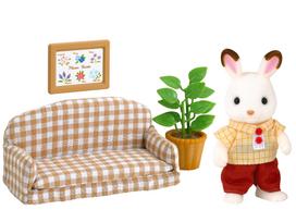 triusiai - Epoch Sylvanian Families Chocolate Rabbit Father Set 2201 - 4 nuotrauka