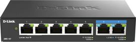 d link switch - D-Link | 7-Port Multi-Gigabit Unmanaged Switch | DMS-107/E | Unmanaged | Desktop | Power supply type External - 2 nuotrauka