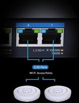 d link switch - D-Link | 7-Port Multi-Gigabit Unmanaged Switch | DMS-107/E | Unmanaged | Desktop | Power supply type External - 5 nuotrauka