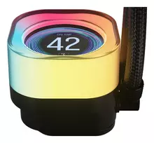 2 ww - Corsair iCUE LINK TITAN 240 RX LCD Skystas procesoriaus aušintuvas Juodas (Black) - 5 nuotrauka