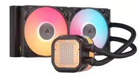 2 ww - Corsair iCUE LINK TITAN 240 RX LCD Skystas procesoriaus aušintuvas Juodas (Black) - 7 nuotrauka