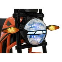 vaikiskos transportas - Elektrinis motociklas SUPERMOTO, Orange - 5 nuotrauka