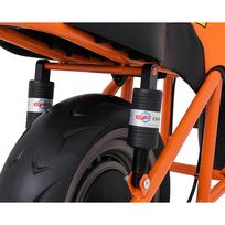 vaikiskos transportas - Elektrinis motociklas SUPERMOTO, Orange - 11 nuotrauka