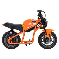 vaikiskos transportas - Elektrinis motociklas SUPERMOTO, Orange - 20 nuotrauka