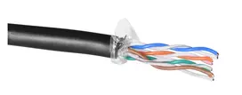 utp kabelis juodas - A-Lan Patch Cable UTP CAT 5e 305m Black - 4 nuotrauka