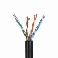 utp kabelis juodas - A-Lan Patch Cable UTP CAT 5e 305m Black - 6 nuotrauka