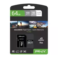 atminties kortele v30 u3 - PNY Pro Elite, 64 GB - 2 nuotrauka