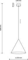 w brick - Šviestuvas kabinamas TK Lighting Cono 6632, E27, 1 x 15 W - 2 nuotrauka