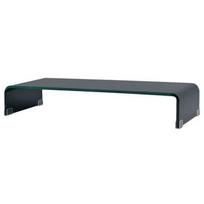 vidaXL TV stovas/monitoriaus pakyla, juodas stiklas, 70x30x13 cm