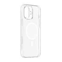 iphone 16 skaidrus deklas - Baseus "TouchButton Magnetic Case iPhone 16" Transparent - 2 nuotrauka