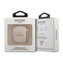 ausines rozines - Guess GUA24GSMP 4G Script case for Airpods 1/ 2 Pink - 2 nuotrauka