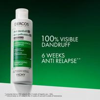 sampunas riebiems plaukams - VICHY DERCOS ANTI-DANDRUFF, šampūnas nuo pleiskanų normaliems ir riebiems plaukams, 200 ml - 3 nuotrauka