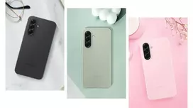 a56 samsung telefonas - Samsung Case A56 Silicone Sage Green EF-PA566CGEGWW - 4 nuotrauka
