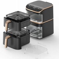 air fryer - Cosori Turbo Tower Pro Smart Single 10.8 L 2630 W Juoda (Black), Auksinė (Gold) - 8 nuotrauka