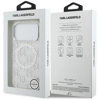 telefono deklas karl lagerfeld - Karl Lagerfeld IML KL Monogram MagSafe dėklas skirtas Apple iPhone 17 Pro Max baltos spalvos - 2 nuotrauka