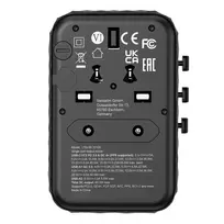 usb c 65w gan - Verbatim Universalus kelioninis adapteris UTA-05 GaN III 65W Juodas (Black) 32120 - 2 nuotrauka