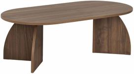 Kavos staliukas Nordure Melina, riešuto sp., 60 cm x 120 cm x 40 cm