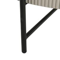 kava - Kavos staliukas Home4you Asher, juoda sp./pilka sp., 80 cm x 80 cm x 40 cm - 3 nuotrauka