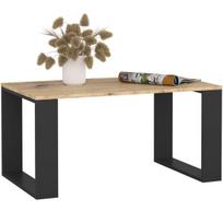 Kavos staliukas Akord Nox, ruda sp./juoda sp., 53 cm x 92 cm x 45 cm