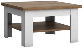 Kavos staliukas Gala Meble Provence ST, balta sp./pušies sp, 70 cm x 70 cm x 53 cm