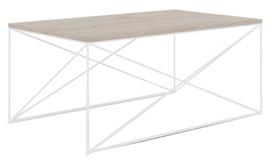 Kavos staliukas ADRK Dante, balta sp./sonoma ąžuolo sp., 100 cm x 60 cm x 43 cm
