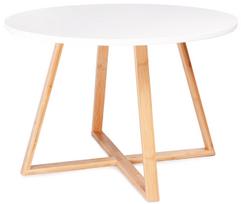 medzio kavos staliukas - Kavos staliukas ModernHome Scandinavian, balta sp./medžio sp., 60 cm x 60 cm x 40 cm - 1 nuotrauka