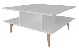 Kavos staliukas Kalune Design Akya, balta sp., 89 cm x 89 cm x 44 cm