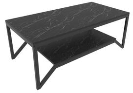 Kavos staliukas Kalune Design Flora, juoda sp., 120 cm x 60 cm x 45.8 cm
