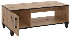 Kavos staliukas ADRK Pola 09, ruda sp./juoda sp., 120 cm x 56 cm x 51 cm
