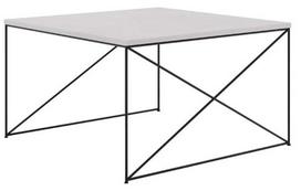 Kavos staliukas ADRK Nelia, juoda sp./pilka sp., 75 cm x 75 cm x 43 cm