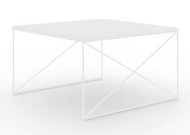 Kavos staliukas ADRK Nelia, balta sp., 75 cm x 75 cm x 43 cm