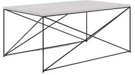 Kavos staliukas ADRK Dante, juoda sp./pilka sp., 100 cm x 60 cm x 43 cm