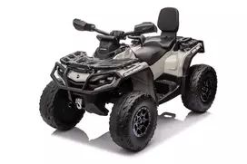elektrinis vaikams - Vaikiškas elektrinis keturratis DK-CA005, juodas/pilkas (Black/Grey) - 1 nuotrauka