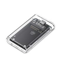 usb c kabelis - Orico TC10-MS MSATA USB-C 3.2 5Gb/s Disko dėžutė - Skaidri (Transparent) - 1 nuotrauka